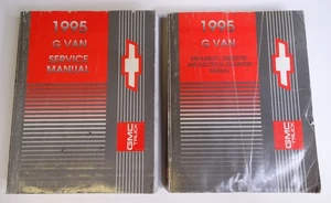 1995 Chevy G Van Service Manual Factory Repair Book OEM Two Volume Set - Picture 1 of 17