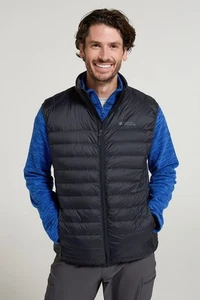 Mountain Warehouse Featherweight Men's Down Gilet Water Resistant Vest Coat - Picture 1 of 33