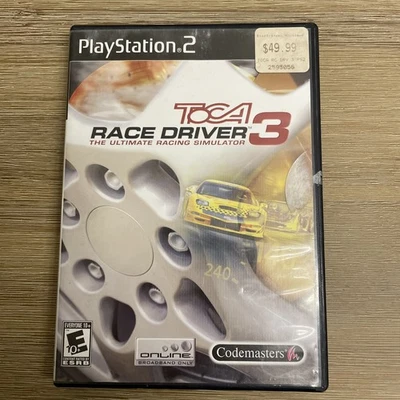 ToCA Race Driver 3 (PS2) Complete w/ Manual – Racing Simulator - Image 1 of 4