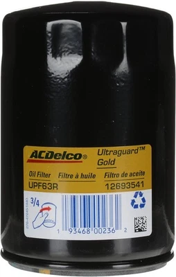 Engine Oil Filter OEM ACDelco UPF63R for Buick, Cadillac, Chevrolet - Image 1 of 4