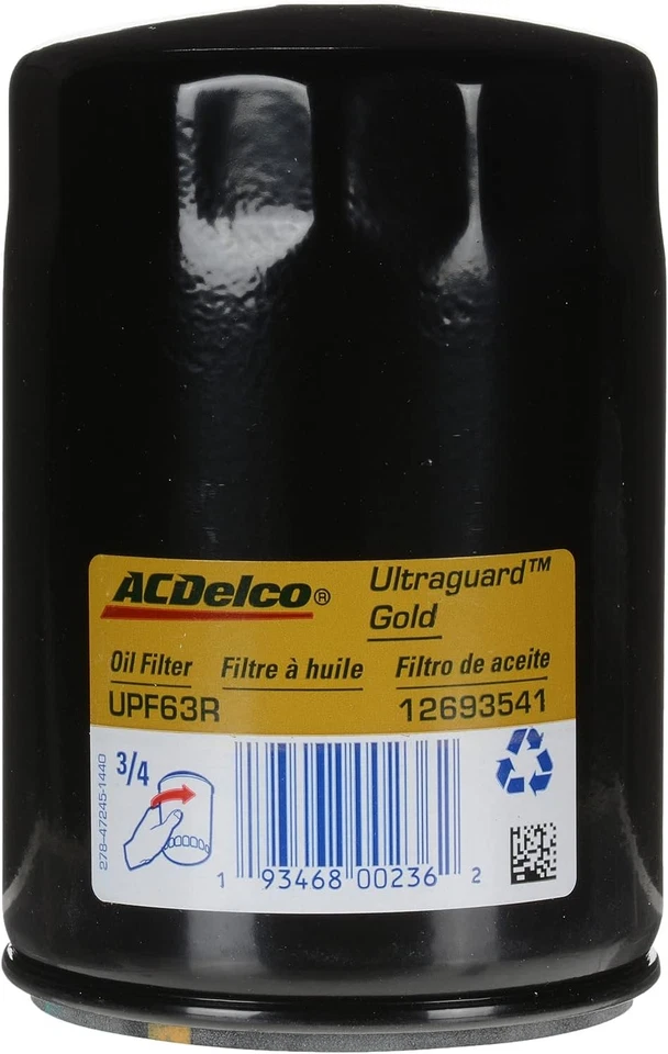Filtro de aceite de motor ACDelco UPF63R Ultraguard dorado Foto 1 de 4