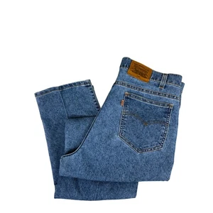 Levi's 540 Denim Jeans Vintage 1994 Orange Tab Made in USA Relaxed 34x32 Retro - Picture 1 of 11