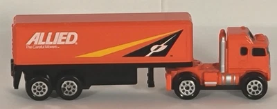 1989 Micro Machines - Road Champs Cab Over Semi Box Truck - ALLIED MOVERS - Image 1 of 4