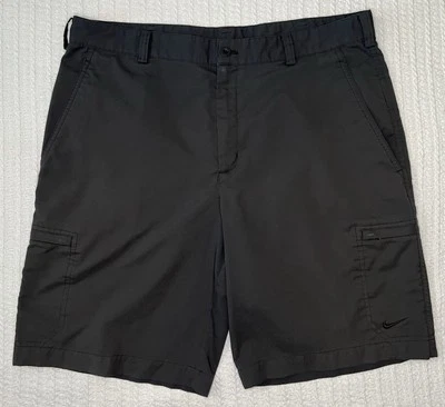 Pantalones cortos de golf Nike para hombre talla 34 Dri Fit absorbentes elásticos negros Foto 1 de 4