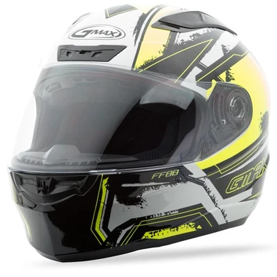 G-Max FF88 X-Star Helmet (X-Small, White/Hi-Vis Yellow) - Image 1 of 4