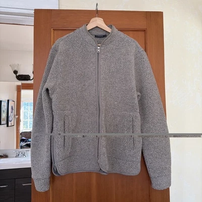 J Lindeberg Men’s Duke Wool Fleece Zip Up Jacket Grey Large - Image 1 of 4