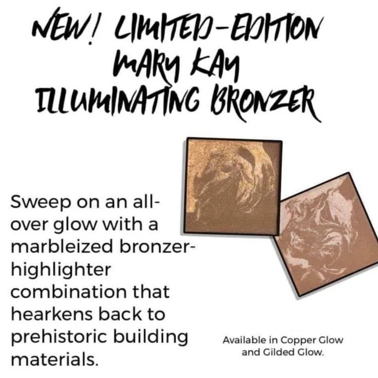 Mary Kay Illuminating Bronzer ~ Copper Glow & Gilded Glow ~ .08 oz  Discontinued - Image 1 of 1