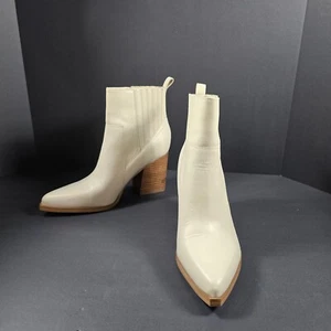 Marc Fisher Women's Boots Leather Western Block Heel Chelsea Ankle Size10M - Picture 1 of 9