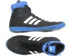 ADIDAS Combat 4 Speed 12 Black Blue Sneaker Wrestling Boxing MMA Mid Shoes