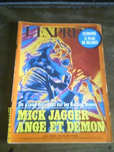 1975 REVUE L EXPRESS ROLLING STONES MICK JAGGER ANGE ET DEMON - Imagen 1 de 4