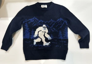 Suéter Suave Muñeco de Nieve Yeti Abominable Cuello Redondo Azul Marino S 6/7 Antiguo Azul Marino para Niños - Imagen 1 de 6