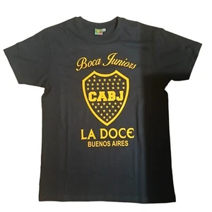BOCA JUNIORS Cabj LA DOCE BUENOS AIRES 1905 Calcio Crest T-Shirt REPLICA - Foto 1 di 1