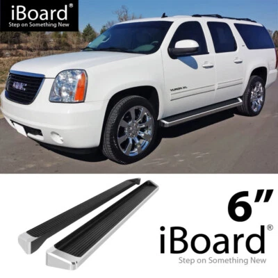 Running Board Style Side Step 6in Fit Chevy Suburban GMC Yukon XL 05-20 - Imagem 1 de 4