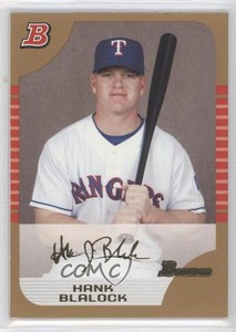 2005 Bowman Gold Hank Blalock #5