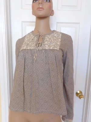 JILL STUART Algodón Floral Top Talla XS Calzoncillo Hippy Chic Foto 1 de 4