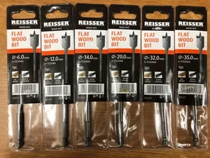 Reisser, brocas planas para madera, 6 mm - 38 mm. - Imagen 1 de 3