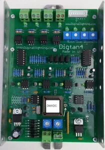 DIGTAN4-DMX 4 ch. DMX 512 to 0-10V dimmer signal converter Digital lighting USA - Picture 1 of 2