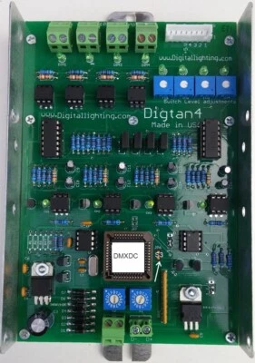 DIGTAN4-DMX 4 ch. DMX 512 to 0-10V dimmer signal converter Digital lighting USA - Image 1 of 2