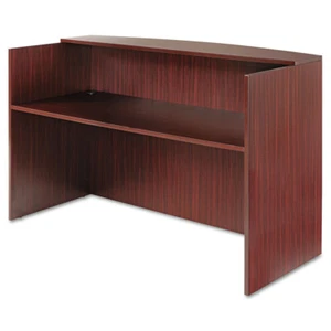 Alera VA327236MY Valencia Series Reception Desk w/ Counter - Mahogany New - Picture 1 of 12