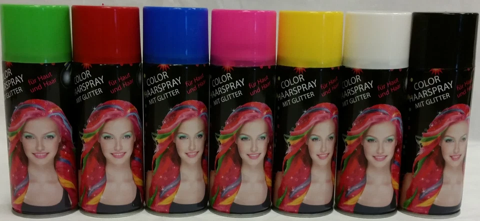Haarspray 140ml Nettofüllm. Color Haarspray Fasching Karneval Party Farbauswahl  - Bild 1 von 1