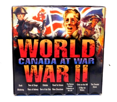 VHS World War II Canada At War 7 Video Box Set 6 Hours Black & White - Image 1 of 2