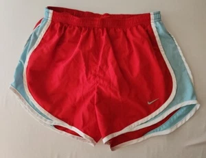 Nike Womens Small Red/Blue/WhiteLined Dri-Fit Shorts - Picture 1 of 2