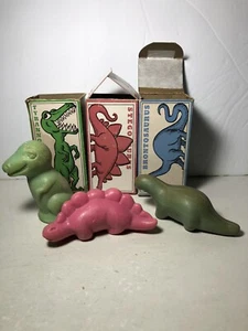 Vintage Fuller Brush Dinosaur Castile Soap T-Rex Stegosaurus Brontosaurus - Picture 1 of 3