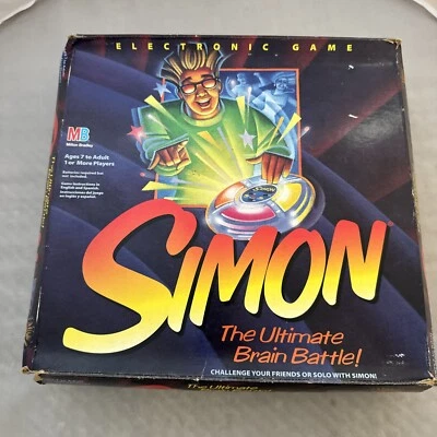 Juego Electrónico Simon 1994 De Colección, Ultimate Brain Battle Milton Bradley Nuevo Foto 1 de 4
