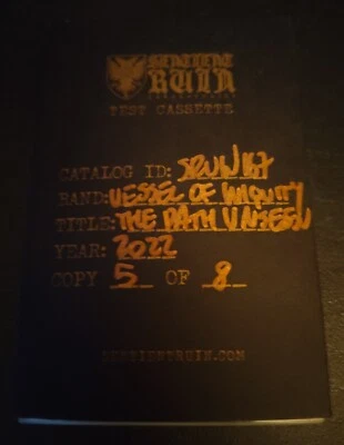 Vessel Of Inequity - The Path Unseen (5-2022) Cassette (Test Pressing) #5 Of 8 - Image 1 of 4