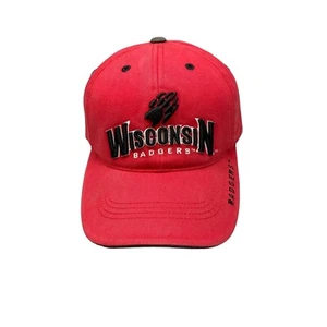 Wisconsin Badgers Cap Paw Print Old Twins Enterprise Raised Logo Hat WI Madison - Picture 1 of 13