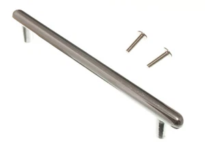 5 X T Barra Stile Cupbord Maniglie Cassetti Metallo Cromato 128mm + Viti - Foto 1 di 1
