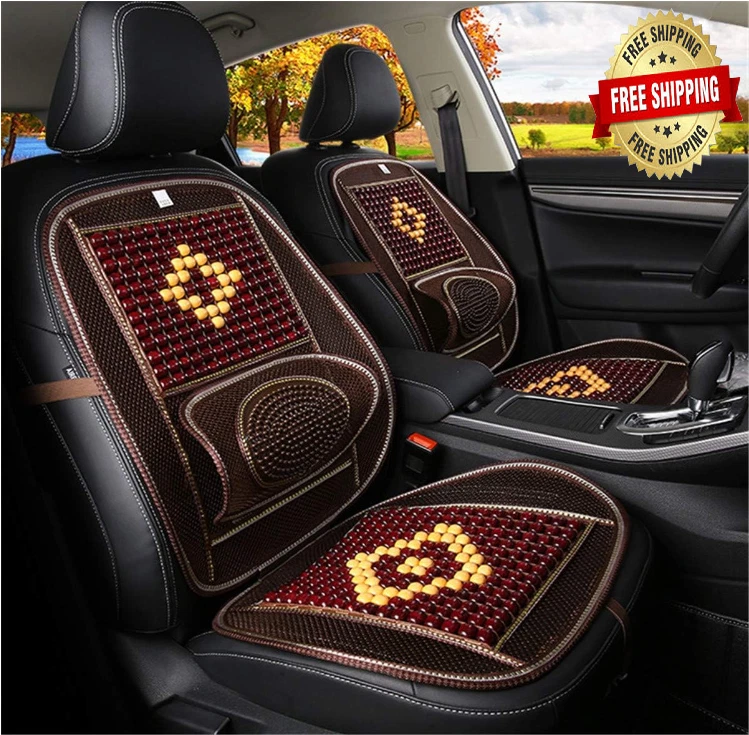 Cojín de Masaje Lumbar Comodo Espalda Universal Para Asiento de Coche Carro Auto - Image 1 of 4