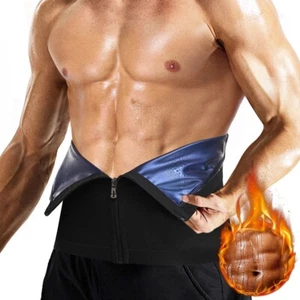 UK Men Waist Trainer Sauna Sweat Trimmer Belt Weight Loss Fat Burner Body Shaper - Picture 1 of 24