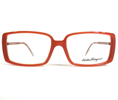 Monturas para gafas Salvatore Ferragamo 2608 497 naranja rojizo cuadrado 52-15-130 Foto 1 de 4