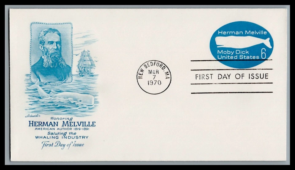US FDC # U554 6c Moby Dick  Artmaster  1970, 9M457 - Image 1 of 1