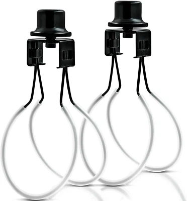 Lamp Shade Light Bulb Clip Adapter,Lamp Shade Holder Includes Finial and Lampsha - Image 1 of 4