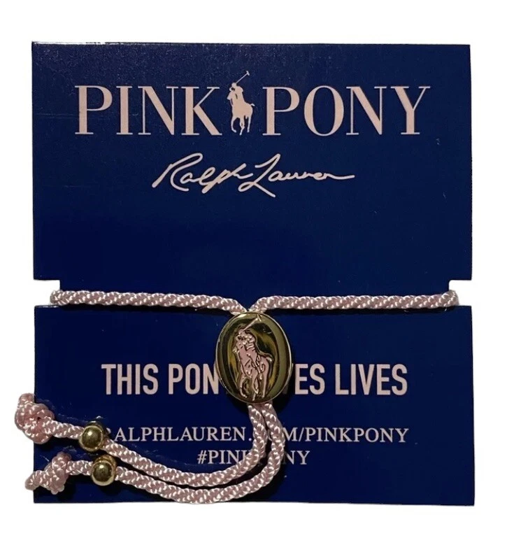 Polo Ralph Lauren Pink Pony Love Bracelet Breast Cancer Awareness Limited 2019