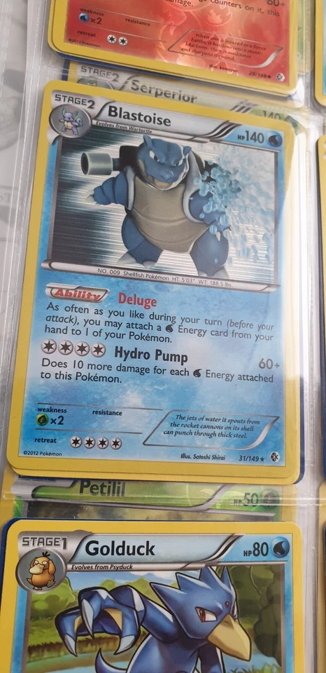 POKEMON CARD 2012 BLACK & WHITE BLASTOISE HOLO BOUNDARIES CROSSED 31/149 - Image 1 of 1