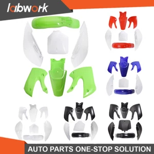 Labwork Plastic Fender Body Cover Fairing Kit For Suzuki DRZ110 Kawasaki KLX110 - Bild 1 von 54