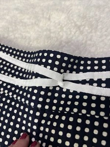 Antonio Melani sz8 Nay Whote polk a dot Pencil Skirt ribbon detail zip Back  - Picture 1 of 9