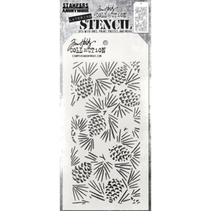 Plantilla de capas Tim Holtz ~ PIÑAS ~ THS164 ~ estampadoras anónimas - Imagen 1 de 1