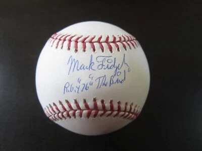 Mark Fidrych Autograph Signed Baseball Ball ROY 76 The Bird Detroit Tigers PSA - Image 1 of 2