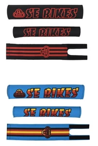 PAD SET SE BIKES Black/Red or Blue/Multi - Picture 1 of 3