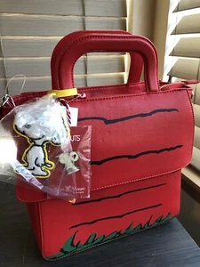 Peanuts stitch shoppe loungefly Handbag W/pin! NWT! - Picture 1 of 13