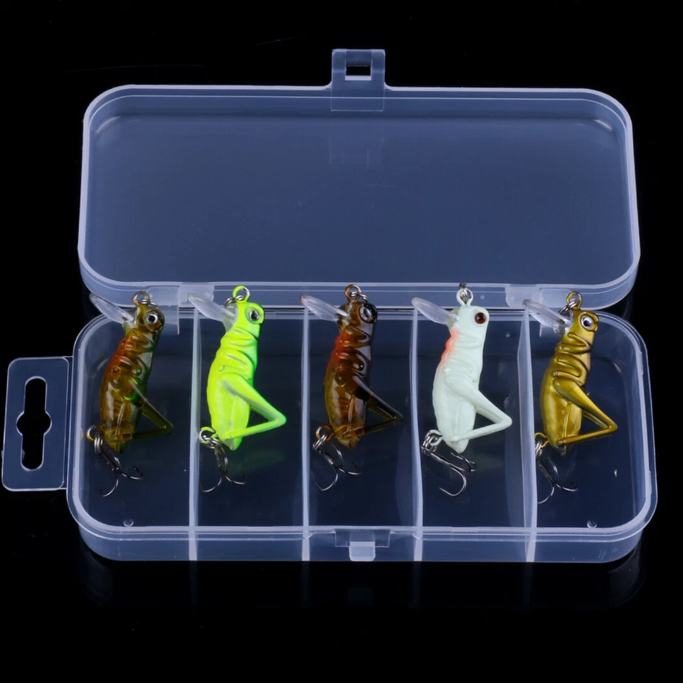 5 un./caja 3.5cm/3g Señuelo de Pesca Cicada Insecto Cebo Crankbait Bass Cebo Kit de Cebo de Swimbait Foto 1 de 4