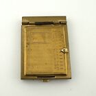 Vtg Miniature Pocket Size Rolodex Address Book Gold Colored 2 x 2.75" Made USA