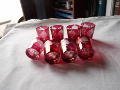 REIMS VERRES A LIQUEUR ANCIENS DE COULEUR ET TAILLES - Photo 1/3