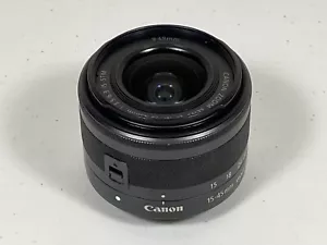 Canon EF-M 15-45mm f/3.5-6.3 IS STM Obiettivo Zoom - QUASI FUNZIONANTE (LEGGI TUTTO) - Foto 1 di 8