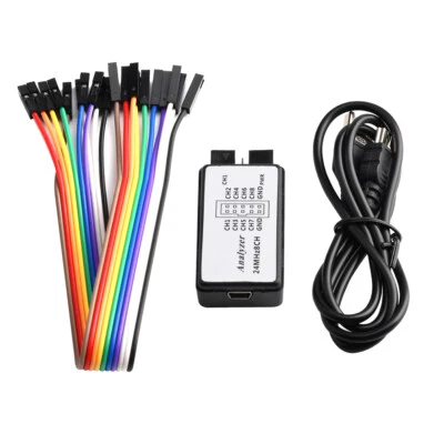 USB Logic Analyzer Device Set USB Cable 8CH 24MHz 24MHz for ARM FPGA M100 - Image 1 of 4