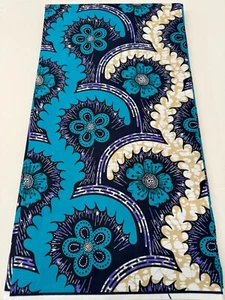 Polyester Veritable Ankara Wax Print-Sell by 6 Yards- for Dresses - Picture 1 of 2
